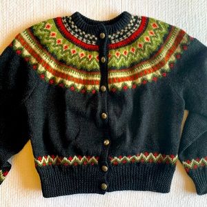 Vintage Reiners Trondhiem Handcrafted Norway Wool Cardigan Sweater